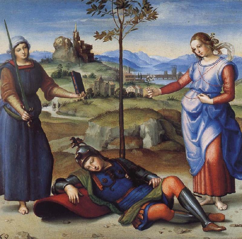 Raphael The Vision of a Knight Sweden oil painting art