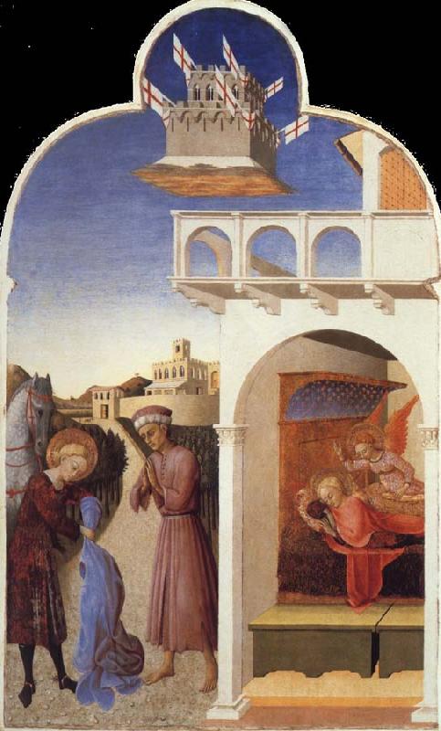 SASSETTA Saint Francis Giving Away His Clothes to the Poor Knight,The Dream of Saint Francis Sweden oil painting art