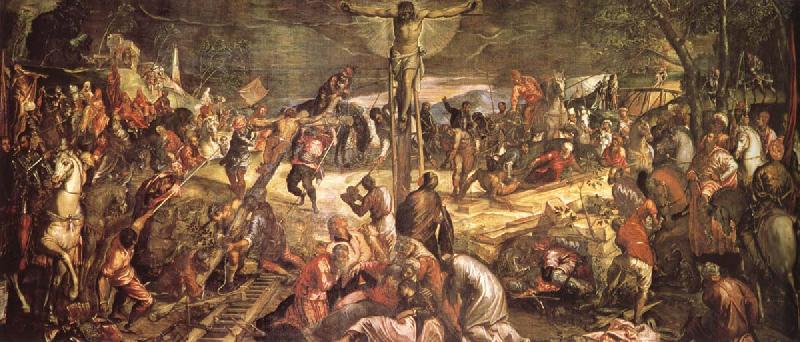 Tintoretto Kruisiging oil painting image