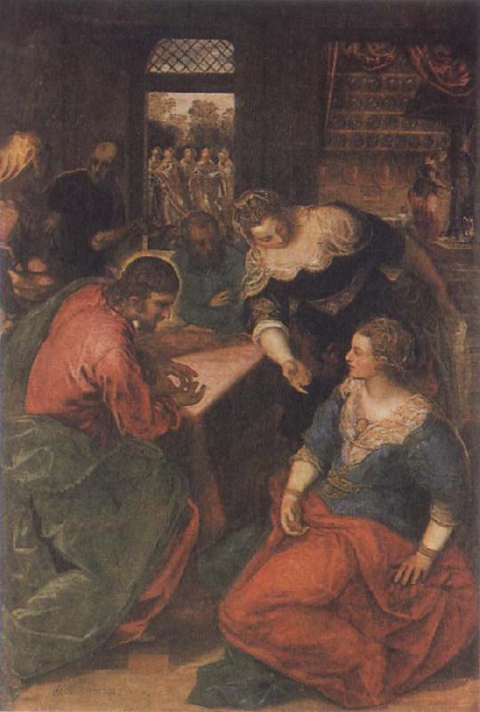 Tintoretto Christ in the House of Mary and Martha oil painting image