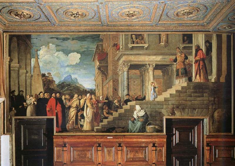 Titian Presentation of the Virgin at the Temple Sweden oil painting art