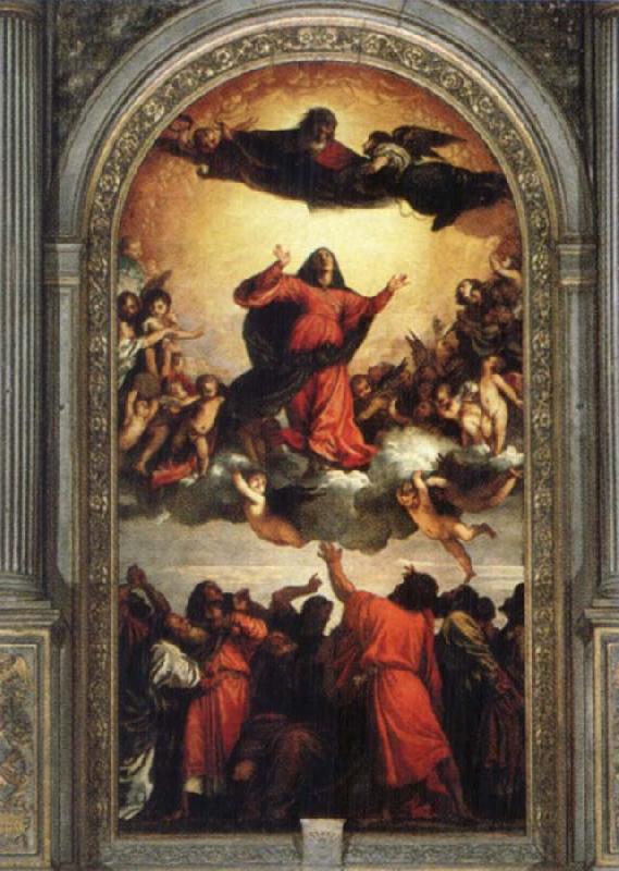 Titian Assumption of the Virgin Sweden oil painting art
