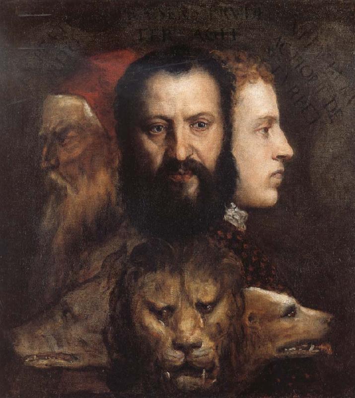 Titian An Allegory of Prudence Sweden oil painting art