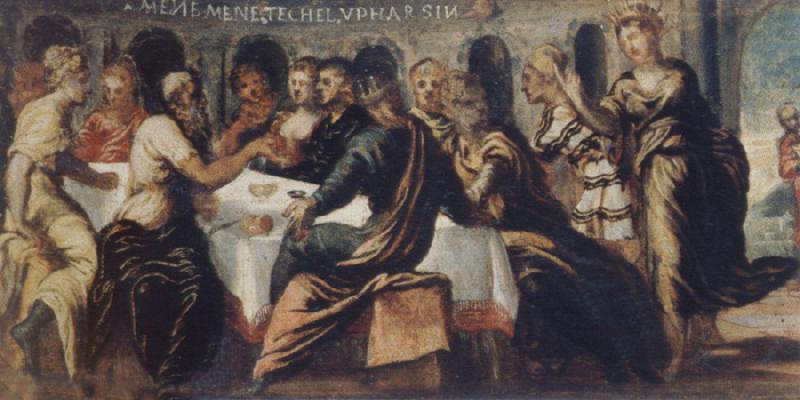 Tintoretto The festival of the Belschazzar oil painting image