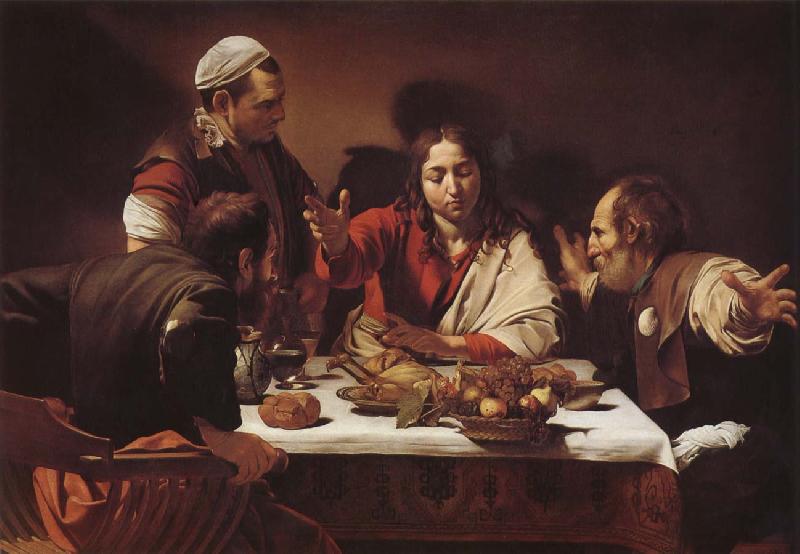 Caravaggio Maltiden in Emmaus Sweden oil painting art
