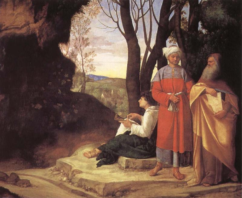 Giorgione The three philosophers Sweden oil painting art