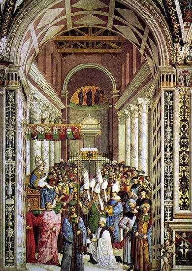 Pinturicchio Aeneas Piccolomini Crowned as Pope Sweden oil painting art