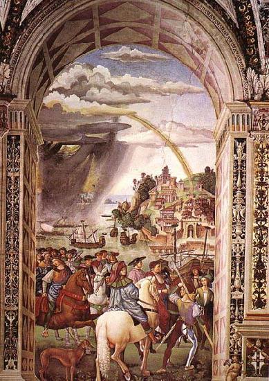 Pinturicchio Aeneas Piccolomini Leaves for the Council of Basle Sweden oil painting art