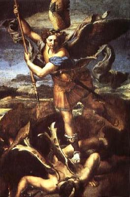 Raphael SaintMichael Trampling the Dragon oil painting image