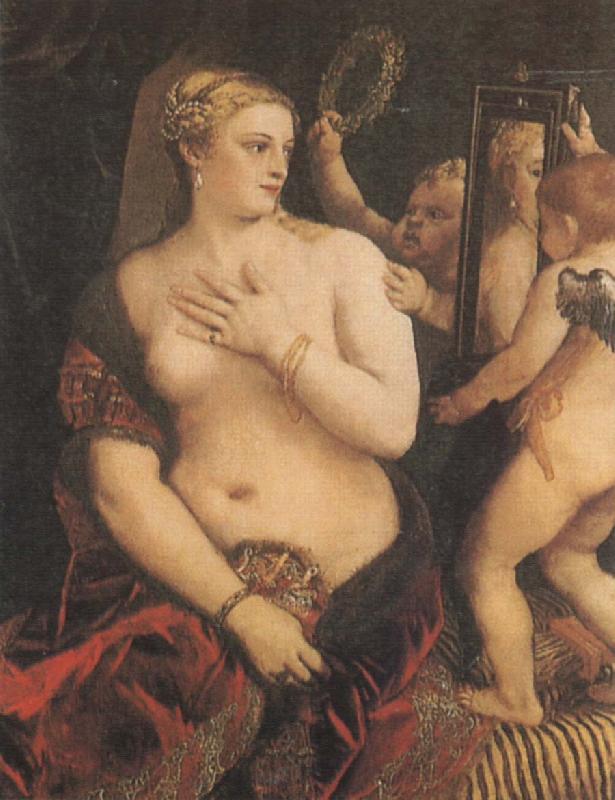 Titian Venus and kewpie Sweden oil painting art