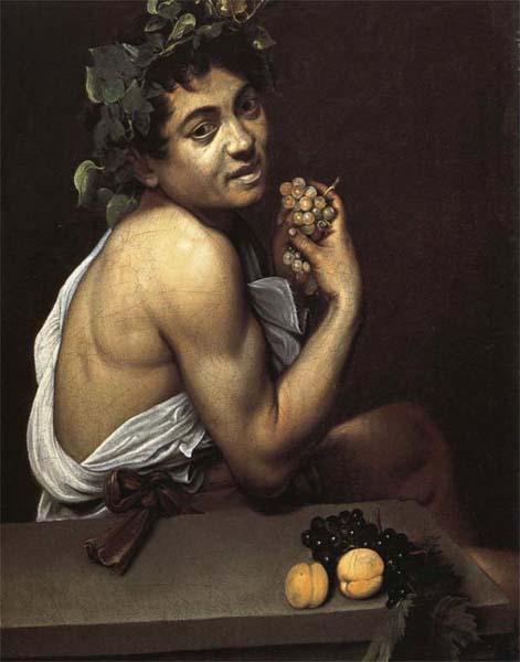 Caravaggio Self-Portrait as Bacchus Sweden oil painting art