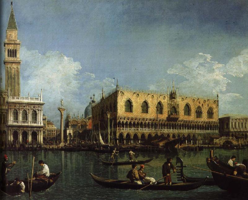 Canaletto basino san marco venedig Sweden oil painting art