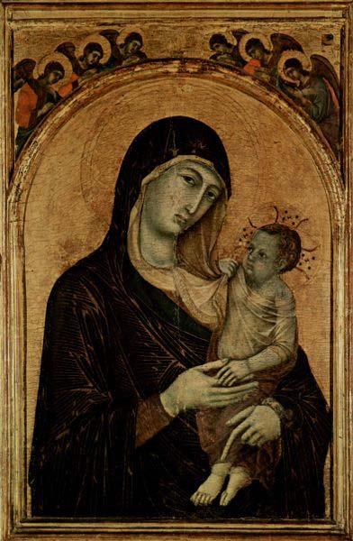 Duccio Madonna with Child. Sweden oil painting art
