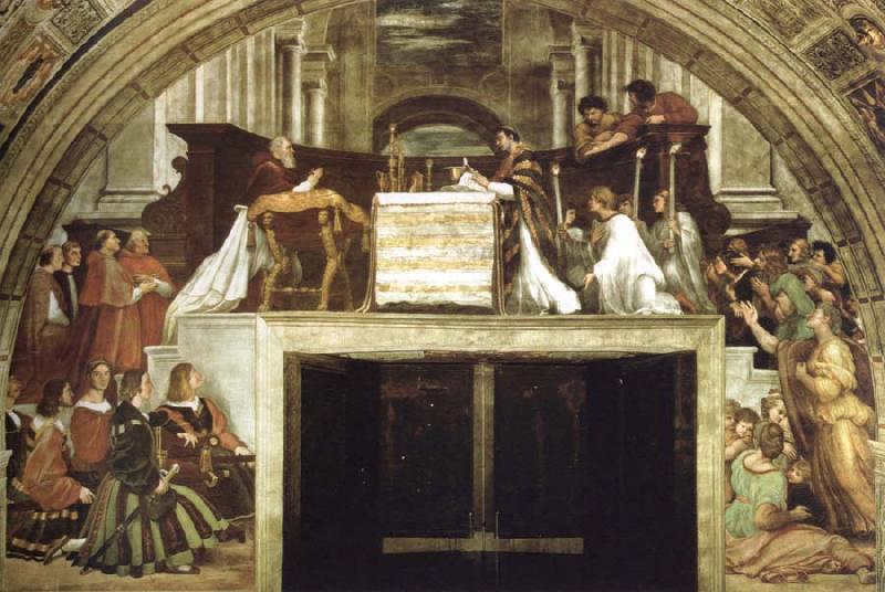 Raphael the mass of bolsena Sweden oil painting art