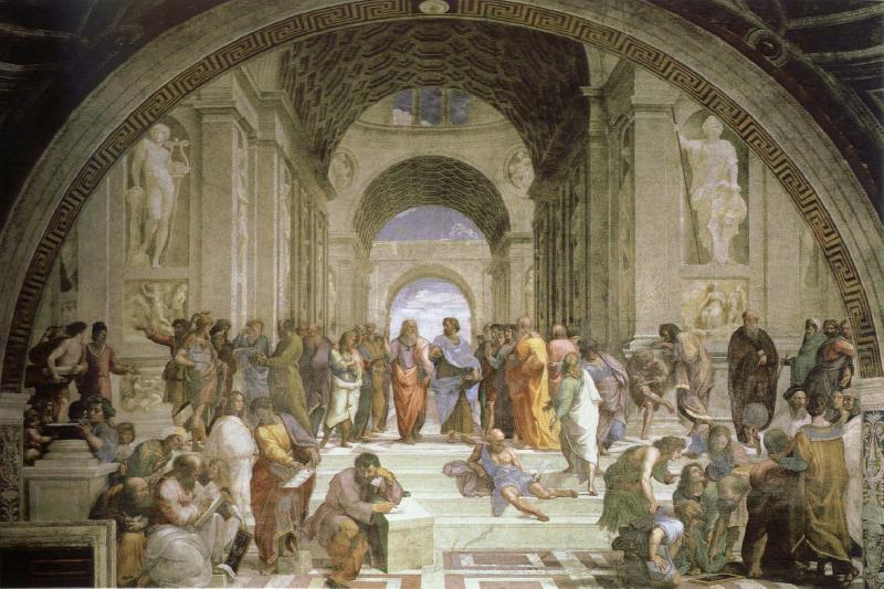 Raphael school of athens oil painting picture