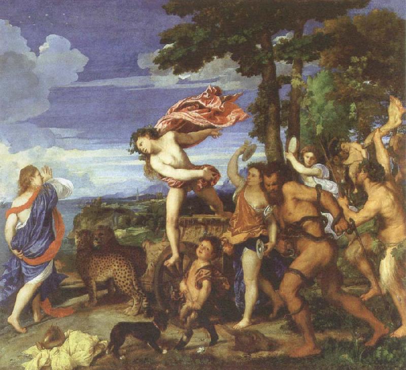 Titian bacchus and ariadne Sweden oil painting art