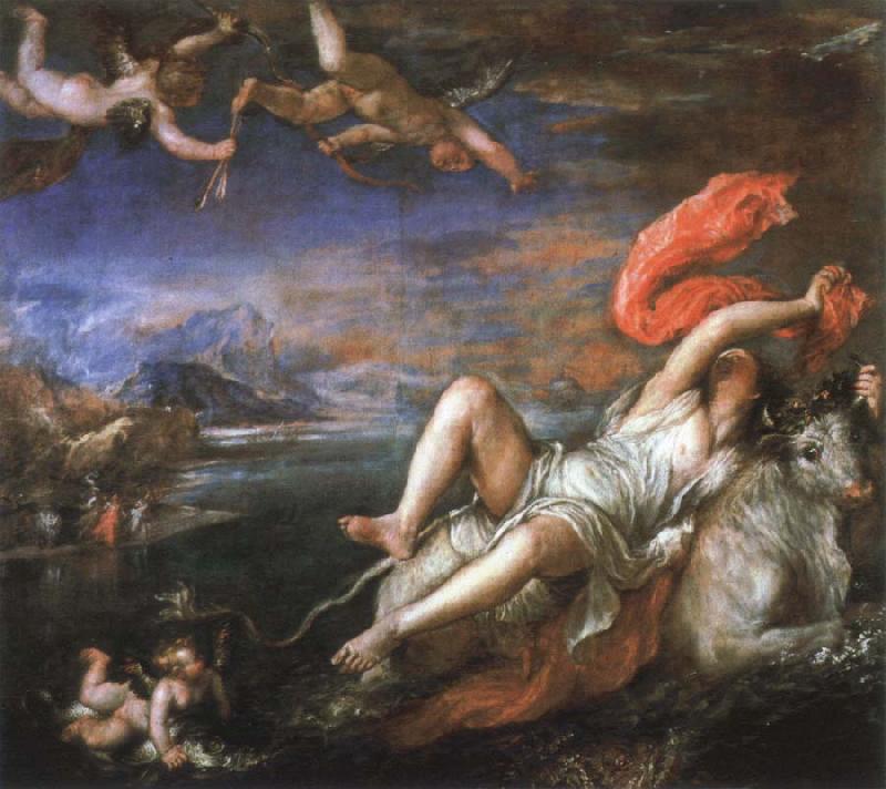 Titian the rape of europa oil painting image