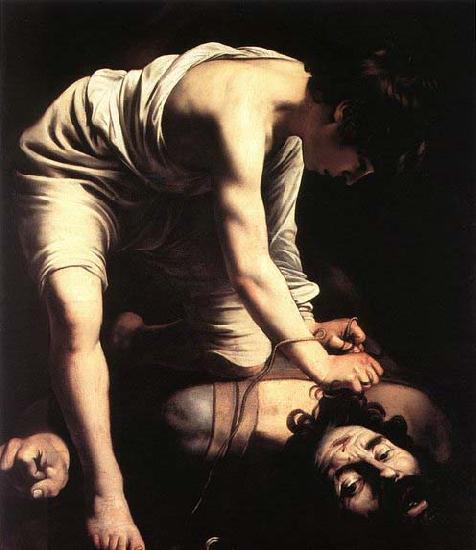 Caravaggio David oil painting picture