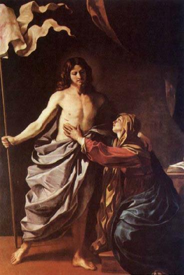 GUERCINO Apparition of Christ to the Virgin Sweden oil painting art