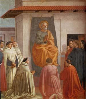 MASACCIO Fresco in the Brancacci Chapel in Santa Maria del Carmine, Florence Sweden oil painting art