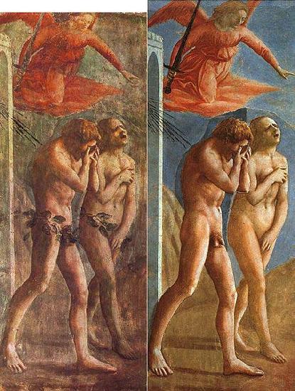 MASACCIO When it was cleaned oil painting image