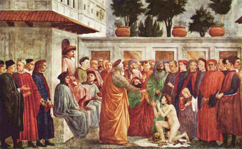 MASACCIO Resurrection of the Son of Theophilus Sweden oil painting art