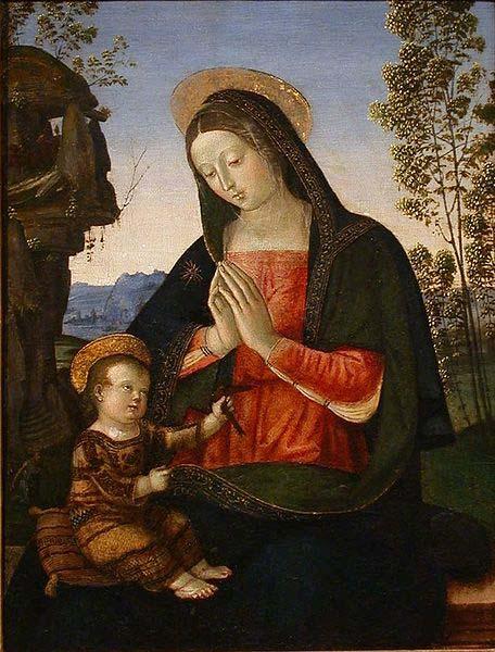 Pinturicchio Madonna Adoring the Child, Sweden oil painting art