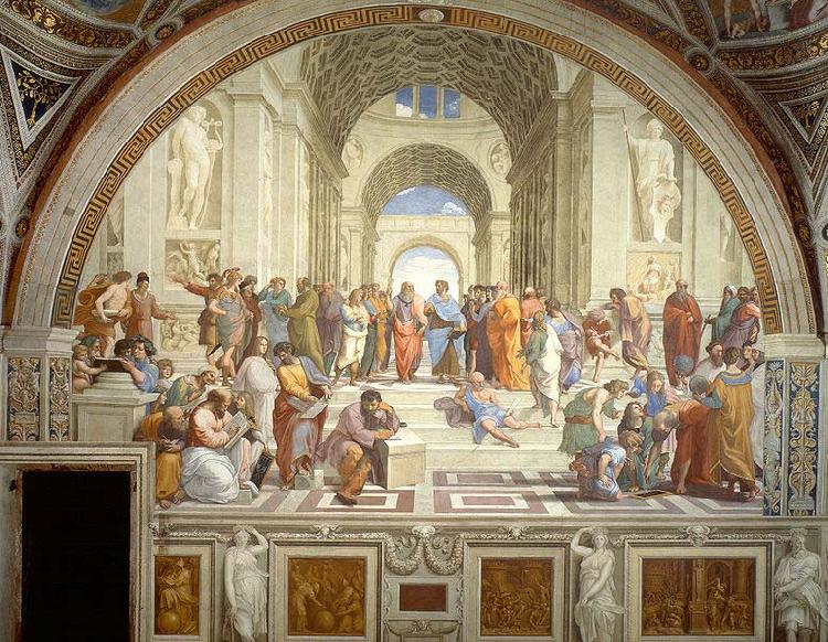 Raphael The School of Athens, Stanza della Segnatura Sweden oil painting art