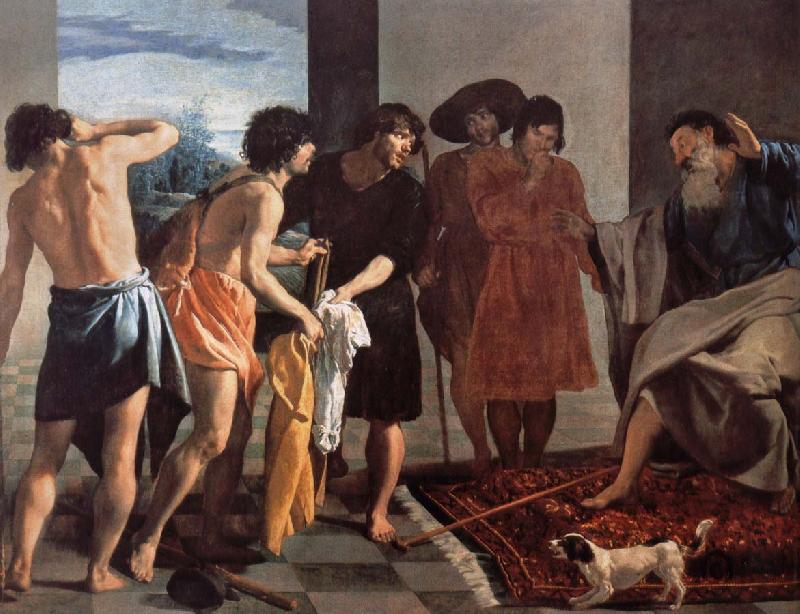 Velasquez Jacob give Joseph a coat of blood oil painting picture