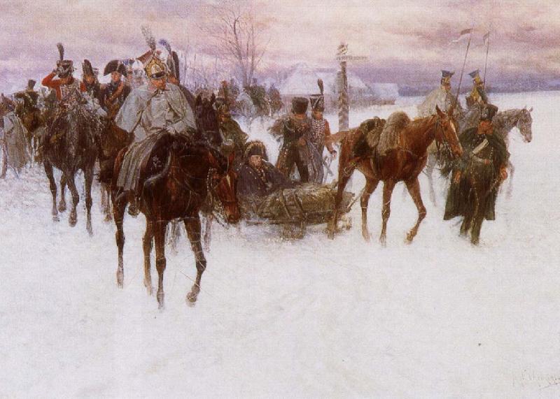 tchaikovsky napoleon s rout by the russian army inspired tchaikovsky oil painting picture