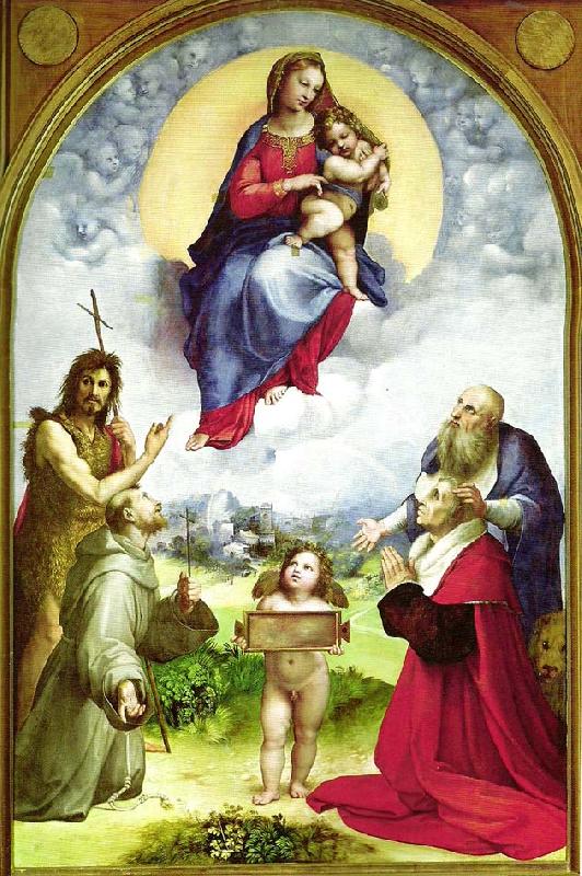 Raphael the madonna di foligno Sweden oil painting art