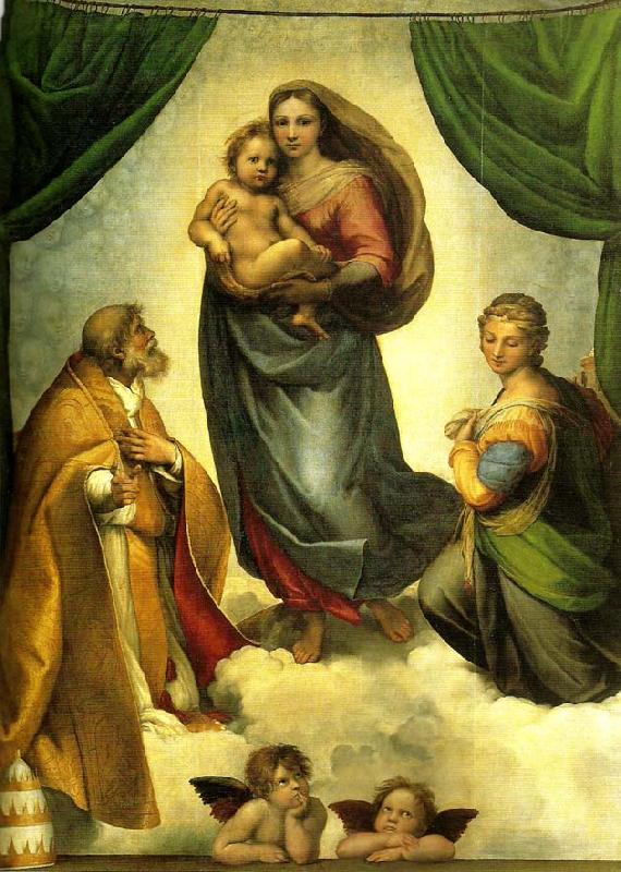 Raphael the sistine madonna Sweden oil painting art