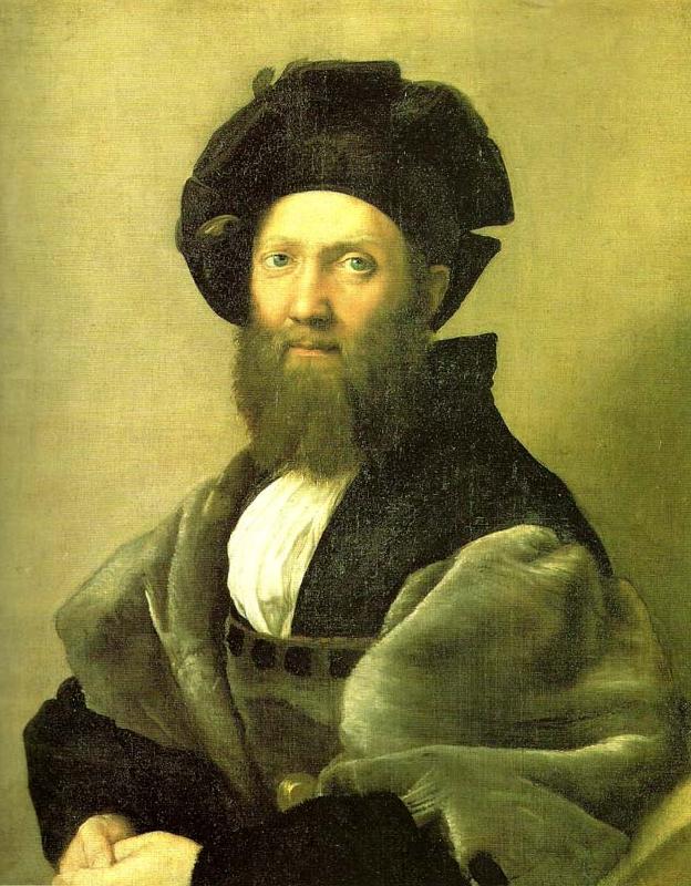 Raphael portrait of baldassare castiglione oil painting picture