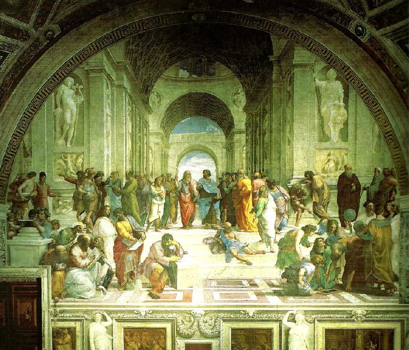 Raphael school of athens Sweden oil painting art