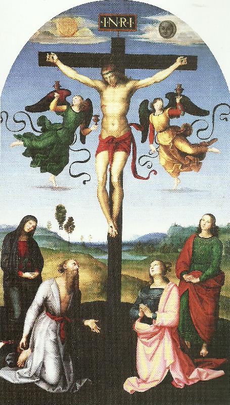 Raphael crucifixon with oil painting picture