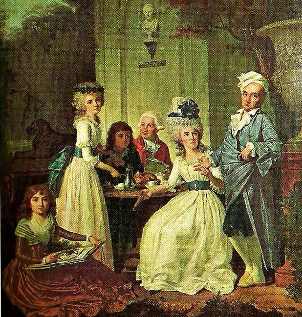 naigeon family portrait Sweden oil painting art