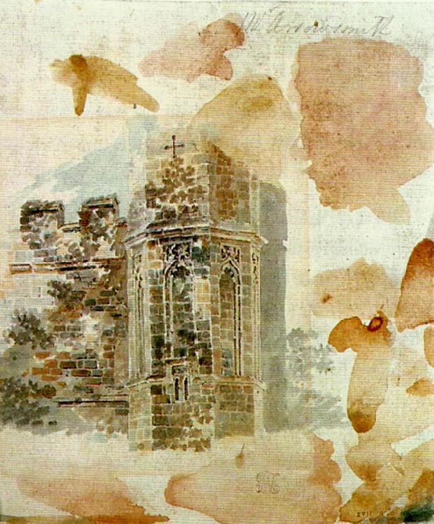 J.M.W.Turner transcription of part of rooker's battle abbey oil painting image