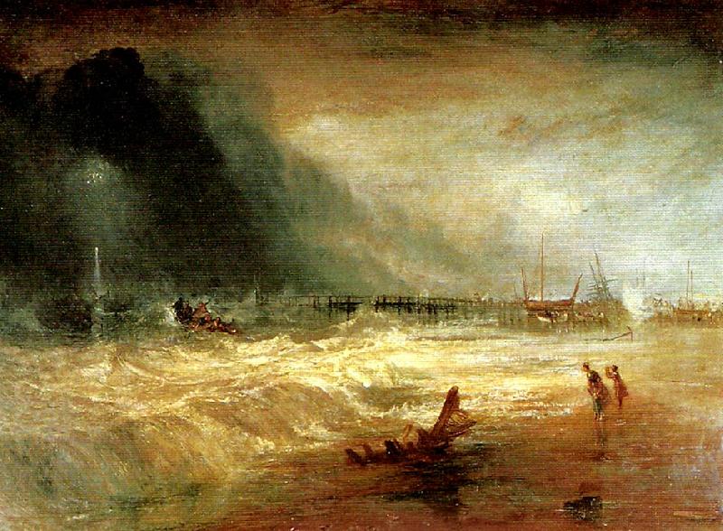 J.M.W.Turner life-boat and manby apparatus going off to a stranded vessel Sweden oil painting art