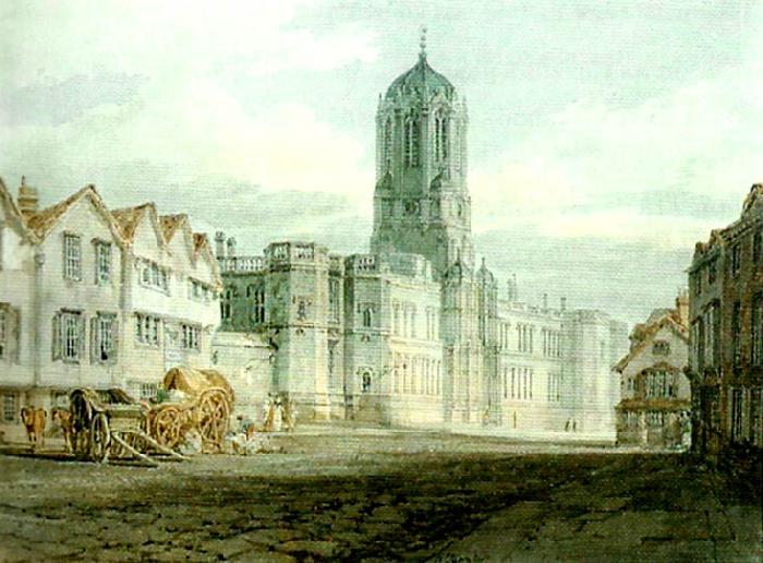 J.M.W.Turner christ church from near carfax oil painting image