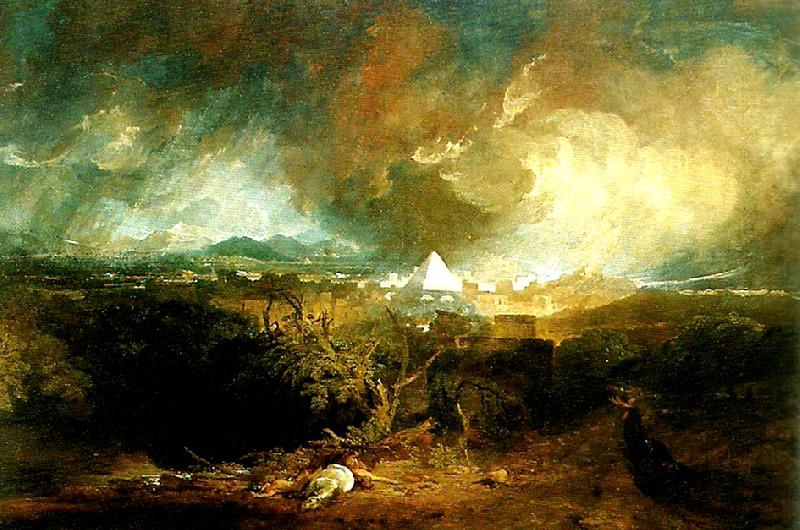 J.M.W.Turner the fifth plague of egypt Sweden oil painting art
