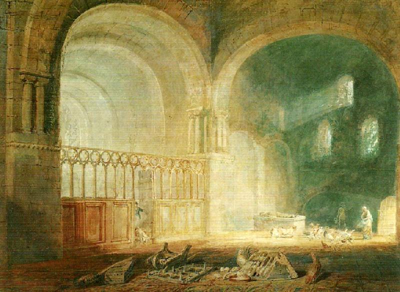 J.M.W.Turner trancept of ewenny priory oil painting picture
