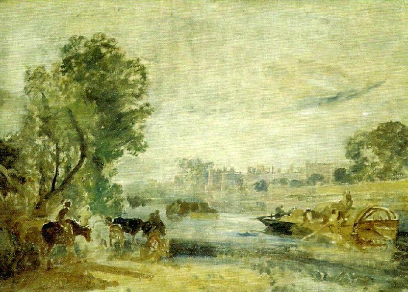 J.M.W.Turner hampton cour from the thames Sweden oil painting art