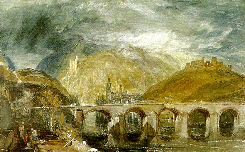 J.M.W.Turner bingen from the nahe Sweden oil painting art