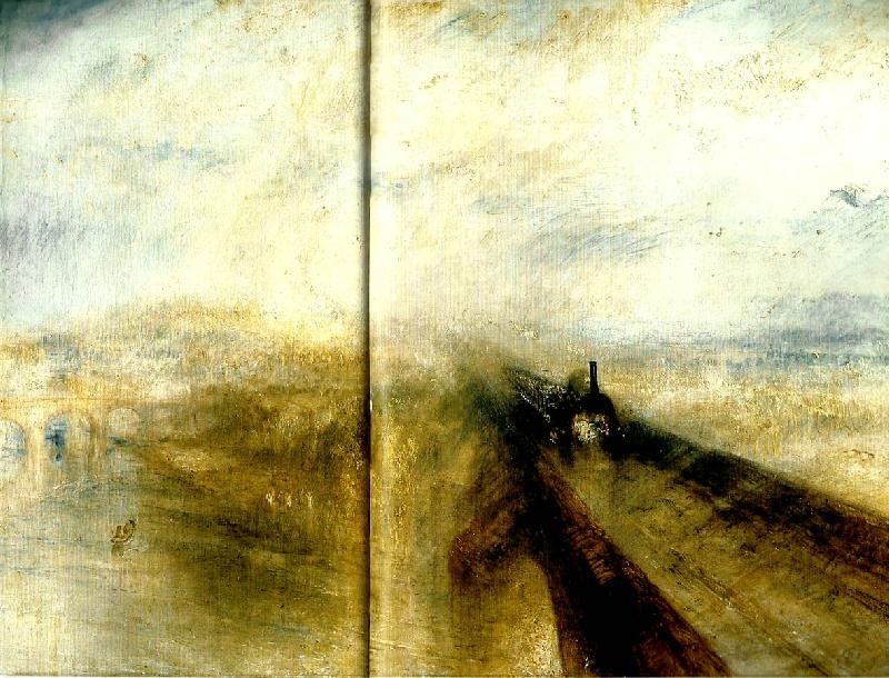 J.M.W.Turner rain, steam and speed Sweden oil painting art