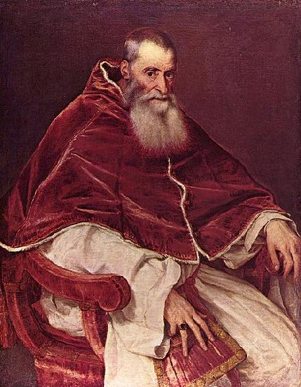 Titian Portrat Paul III. Sweden oil painting art