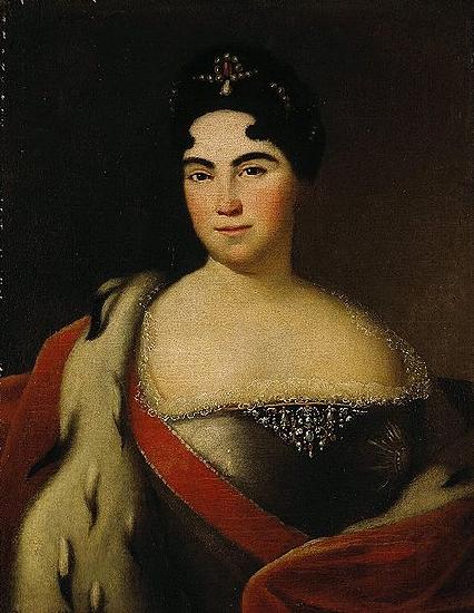 Anonymous Portrait of Catherine I Portraiture Sweden oil painting art