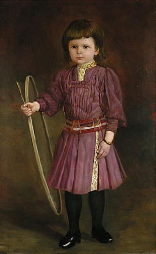 Anonymous Portrat eines Kindes mit Schlagreif Sweden oil painting art