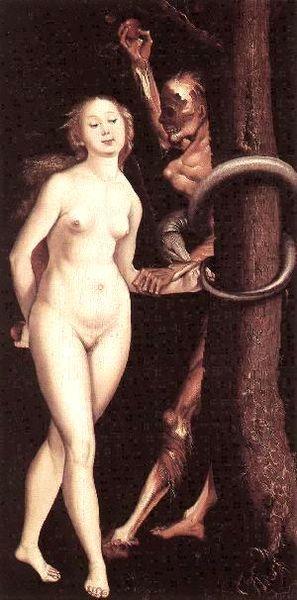 Baldung Eve Serpent and Death Sweden oil painting art