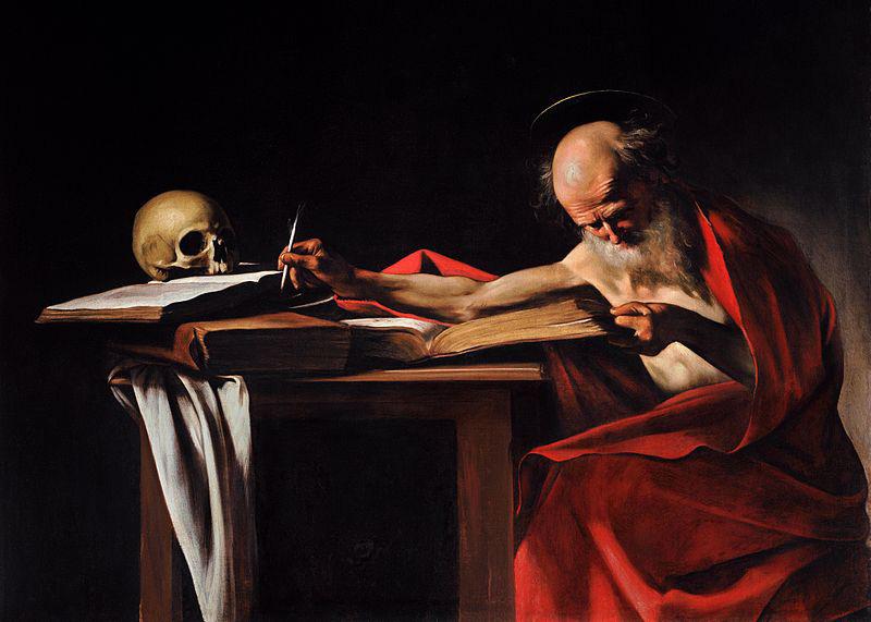 Caravaggio Saint Jerome Writing Sweden oil painting art