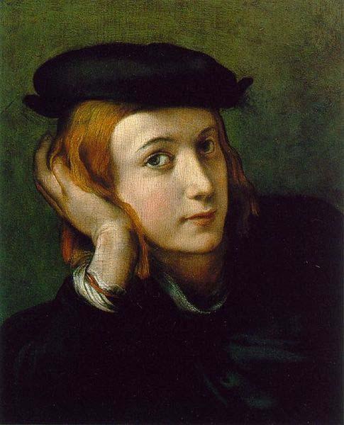 Correggio Portrait of a Young Man, Sweden oil painting art